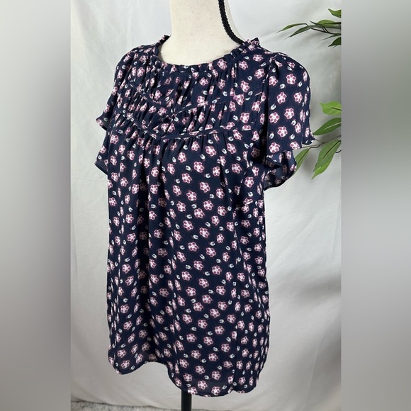 LOFT Multicolor Floral Knit Top - Picture 8 of 12